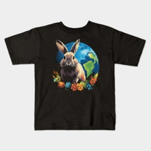 Rabbit Earth Day Kids T-Shirt